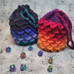 Dragon scale dice bag pattern online