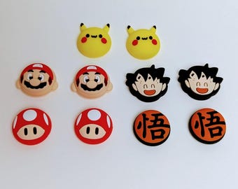 Kawaii Silicone Thumb Grips - Joystick Caps Compatible with NS2, Pro Controller, PS, Steam OLED