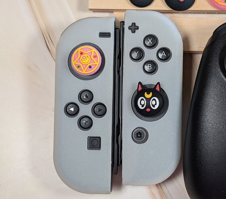 Nintendo Switch Joy Con Thumb Grips Joystick Cap Silicone Etsy