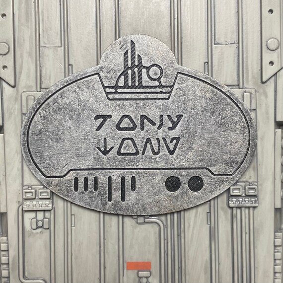star wars galaxys edge aurebesh name tag etsy