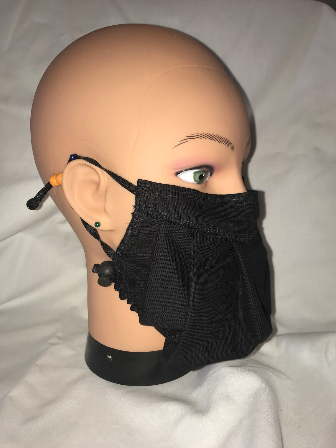Flute mask with 2 layers of high quality cotton. Child and Etsy