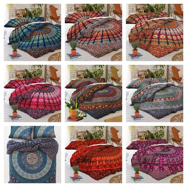 Mandala Bedspread Etsy