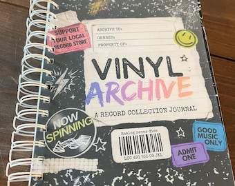 Vinylplatenarchiefjournaal | Collectietracker, logboek, muziekrecensie (8 x 6)