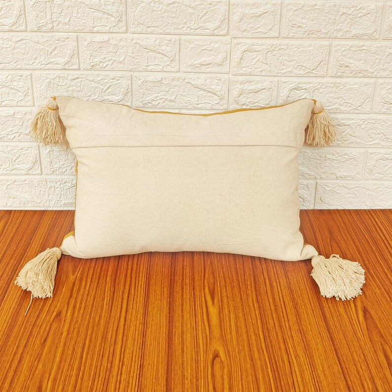 Mustard Yellow Tufted Textured Boho Pillow Cover Bohemian Etsy