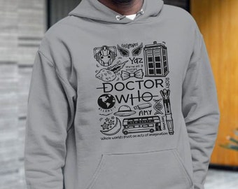 Modèle américain Doctor Who Tardis Dalek 01 Sweatshirt