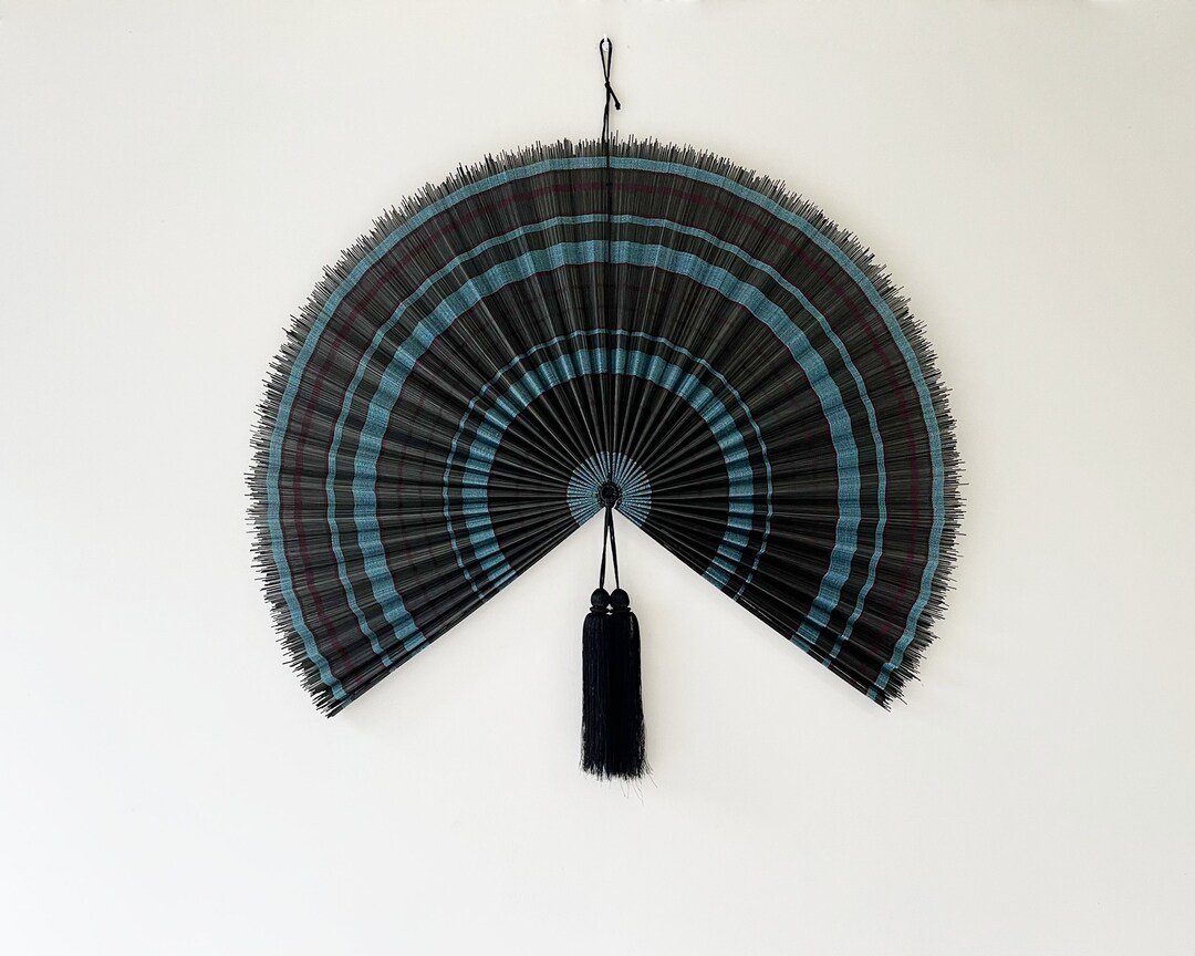 Bamboo Wall Fan Bamboo Decorative Fans Handcrafted Bamboo Etsy