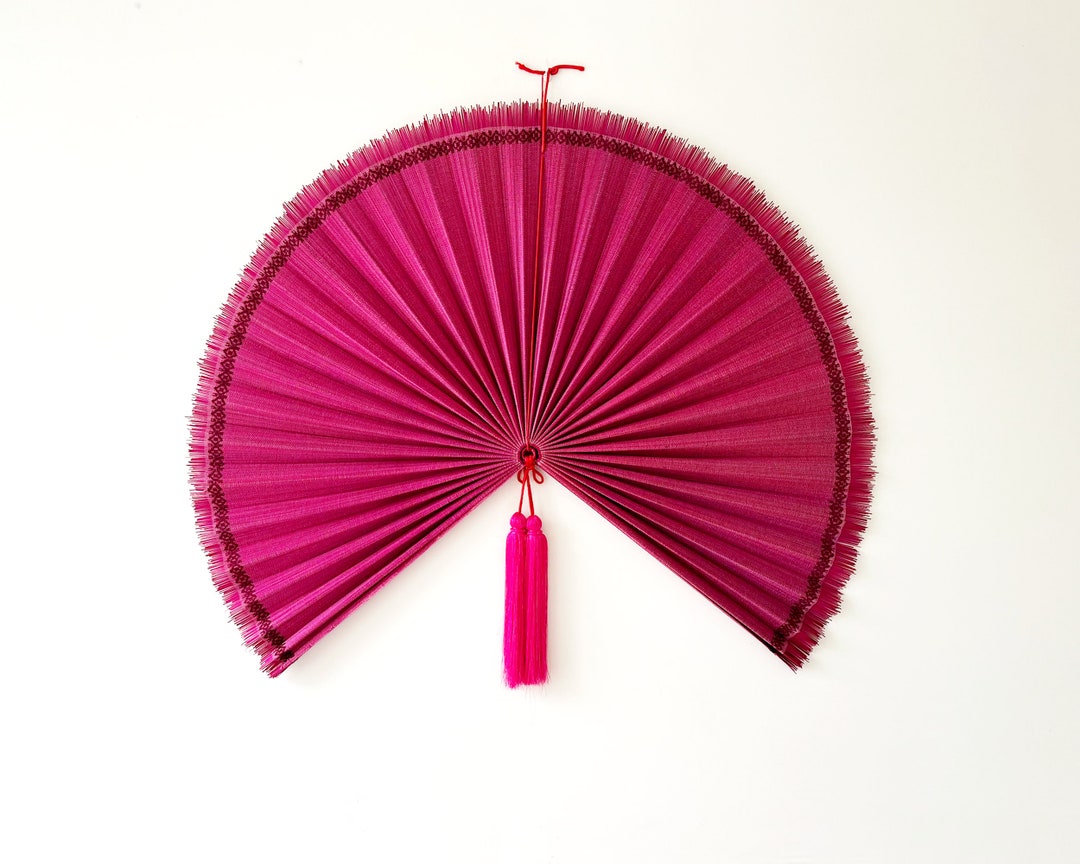 Bamboo Wall Fan Bamboo Decorative Fans Handcrafted Bamboo Etsy