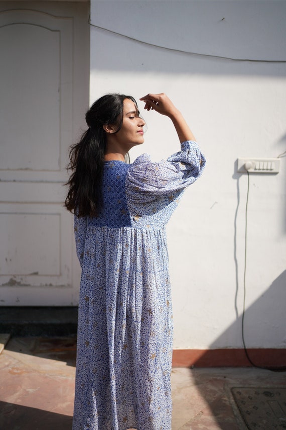 Hand Block Printed Dress Summer Dress 