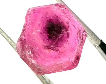 AAA+ Quality Natural Rubellite Tourmaline Raw Stone  14.60 Carat 12x8mm