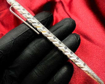 925スターリングシルバーの手作りのユニークな高級ボールペン、インド