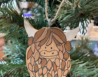 Highland coo ornament