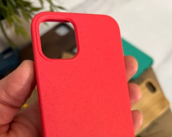 Biodegradable Eco Friendly Case for iPhone 12 Mini - Red