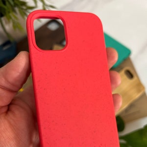 Biodegradable Eco Friendly Case for iPhone 12 Mini - Red