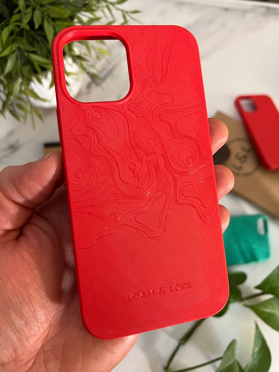 Biodegradable Eco Friendly Case for iPhone 12 or 12 Pro - Crimson Coral