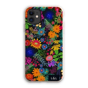 Art Phone Case - 100% Biodegradable - Dark floral