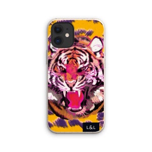 Art Phone Case - 100% Biodegradable - Neon Tiger