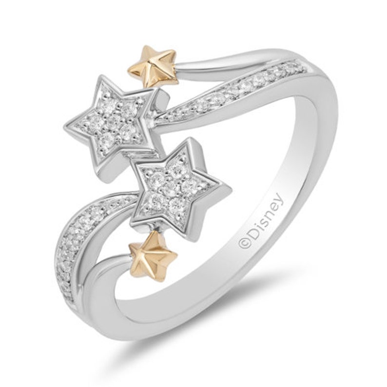 Enchanted Disney Fine Jewelry Sterling Silver Tinkerbell Ring Etsy