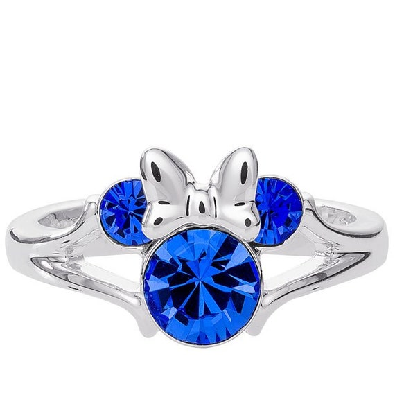Disney Minnie Mouse Women s Birthstone Minnie Ring 925 Sterling