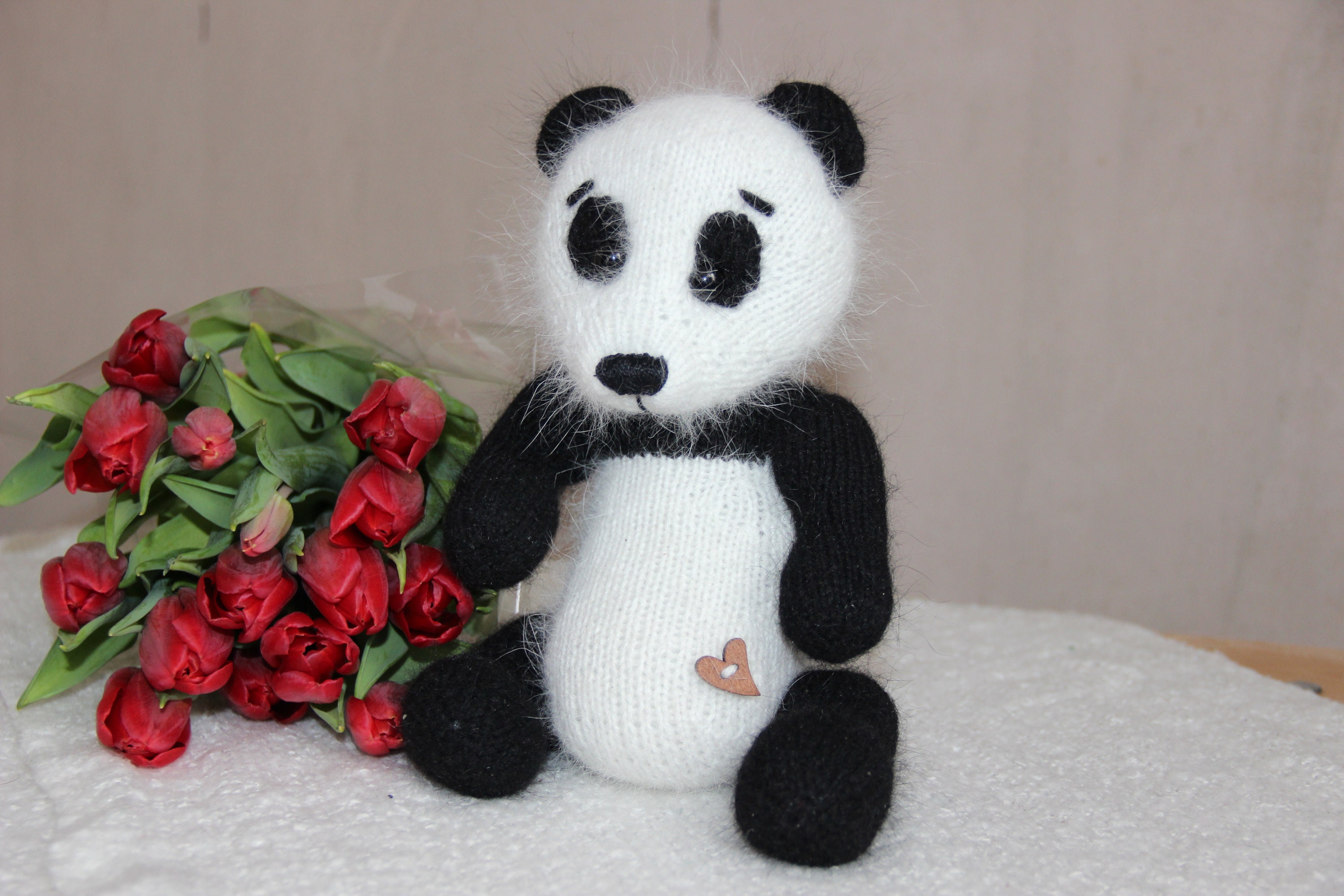 Knitting pattern Panda baby cute panda stuffed animal Etsy