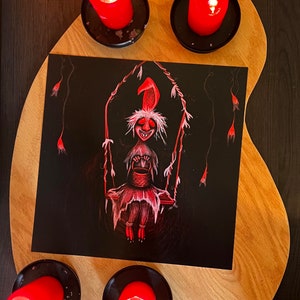 Bloodwhirr -- &quot;The Collector&quot; limited print -- spooky art, horror art, creature art