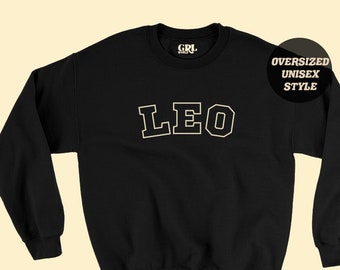 Leo Sweatshirt Shirt Hoodie Sweater Zodiac Sign Gifts for Leo Birthday Shirt Witchy Boho Baby Witch Aesthetic Women Men