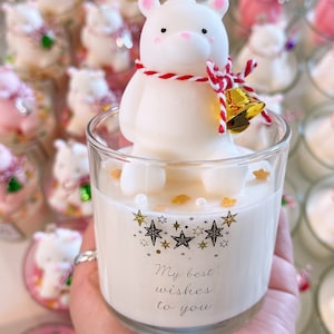Christmas candle, bear candle, home decor, soy candle, wedding gift, special candle, birthday gift, lover gift, celebration, small gift