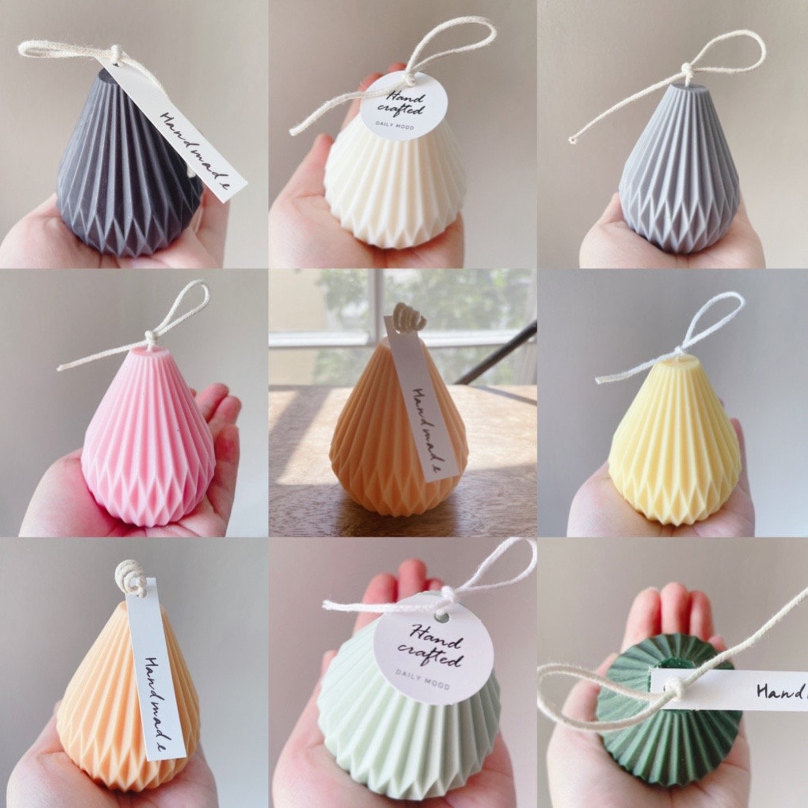 Lantern Candle Origami Candle Home Decor Soy Wax Etsy UK