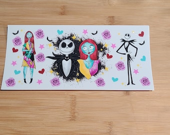 Pellicola per tazze di Halloween Pellicola per tazze UV DTF, pellicola per tazze da 16 once. Pronta per essere applicata, pellicola per tazze autunnale, regalo