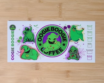 Halloween cup wrap UV DTF cup wrap,16 oz cup wrap,ready to apply,fall cup wrap,gift