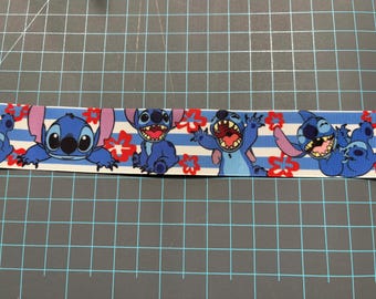 Red Hibiscus ribbon, 1.5 inch ribbon, stitch  ribbon