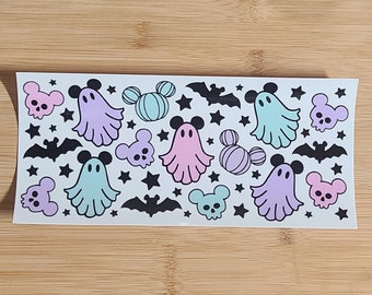 Halloween cup wrap UV DTF cup wrap,16 oz cup wrap,ready to apply,fall cup wrap,gift