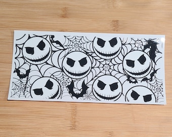 Involucro per tazze di Halloween Involucro per tazze UV DTF, involucro per tazze da 16 once, pronto per l'applicazione, involucro per tazze autunnali, regalo