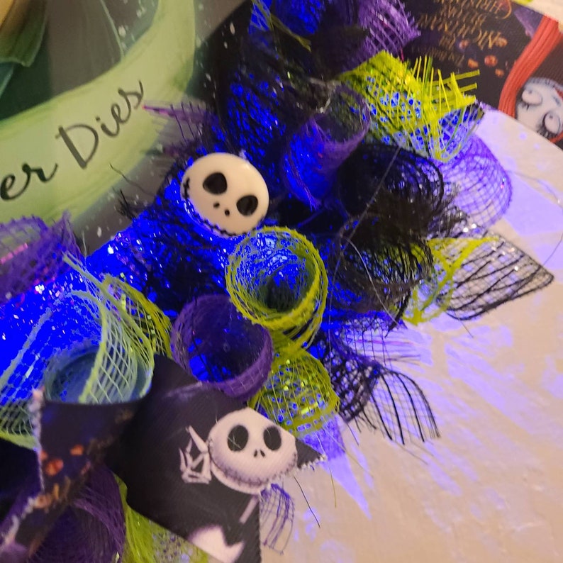 Nightmare Before Christmas Decor Jack Skellington Wreath. Etsy