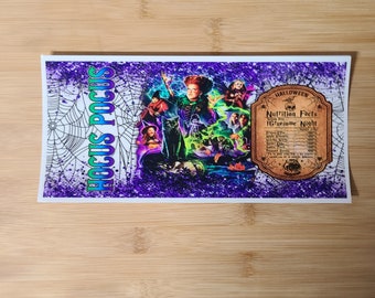 Uvdtf cup wrap Halloween witches cup wrap UV DTF cup wrap,16 oz cup wrap.ready to apply,fall cup wrap,gift