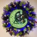 Nightmare before christmas decor, Jack skellington wreath. jack and Sally door hanger. Nightmare Before Christmas. halloween door hanger 