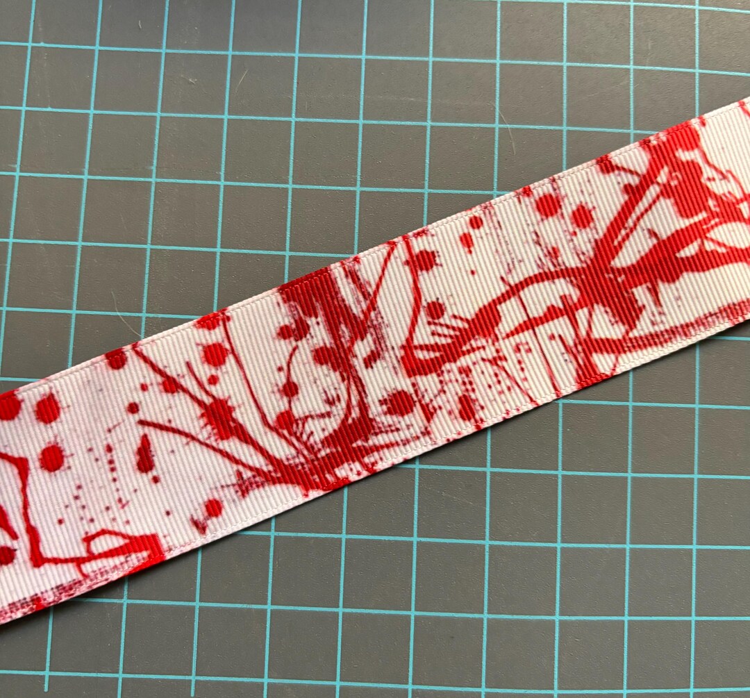 Blood Splatter Ribbon 1.5 Inch Ribbon - Etsy