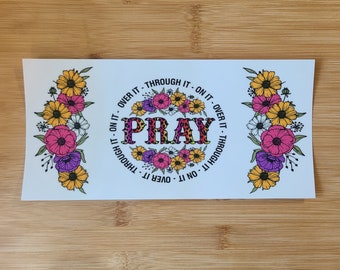 Papier d'emballage en forme de fleur et de guépard, prêt à poser, 16 oz.