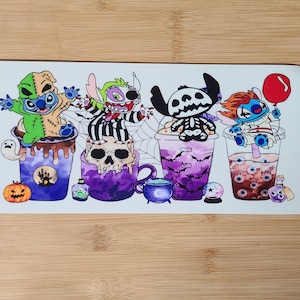 Halloween cup wrap UV DTF cup wrap,16 oz cup wrap, ready to apply,fall cup wrap,gift