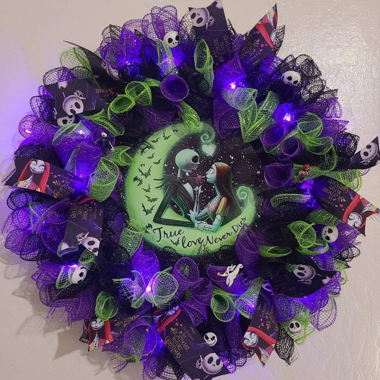 Nightmare Before Christmas Decor Jack Skellington Wreath. Etsy
