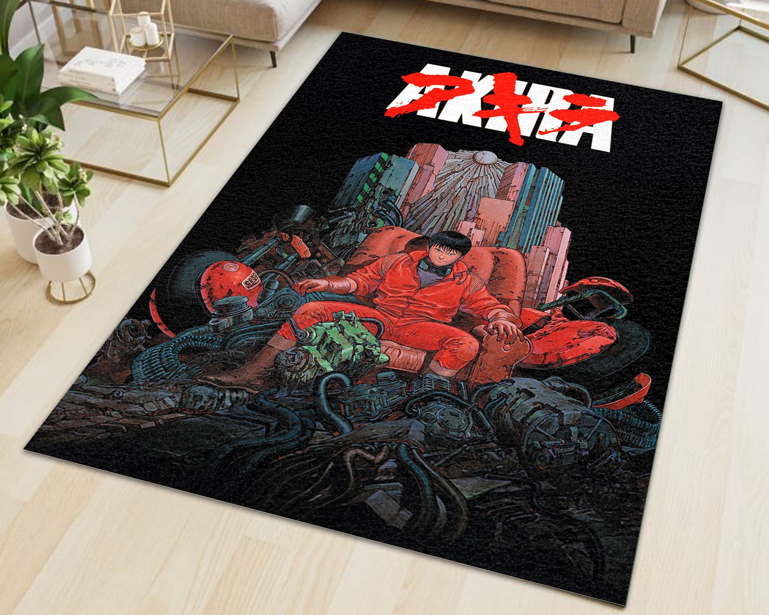Akira Japanese Anime Area Rugs For Living Room Anime Room Etsy