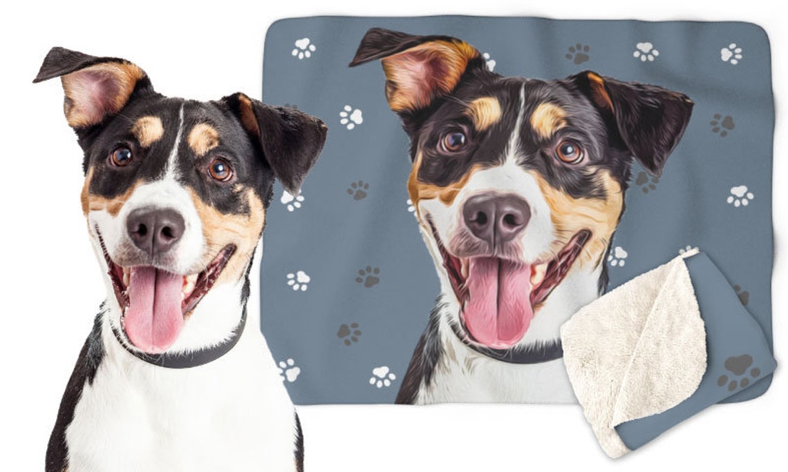 Personalized Pet Blanket Custom Dog Blanket Custom Photo Etsy