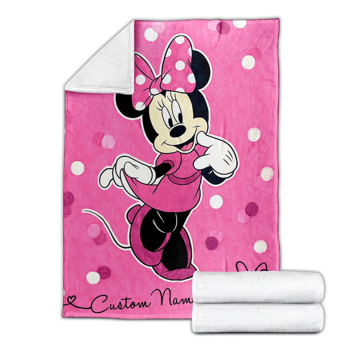 Personalized Disney Minnie Mouse Baby Blanket Minnie Mouse Etsy