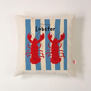 Galia - Youre My Lobster Romantic Lobster Pillow Cover | Friends-Inspired Cushion | 45x45 cm