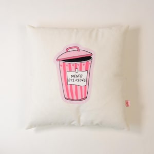 Galia - Housse de coussin imprimée Opinions des hommes 45 x 45 cm