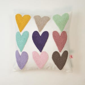 Galia Tasarim - Rainbow of Love Pillow Cover 45x45 cm