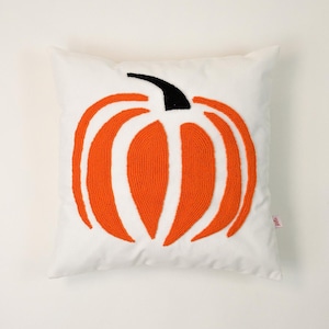 Galia Tasarim - Classic Pumpkin Embroidered Pillow Cover 45x45 cm