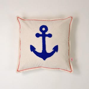 Galia Tasarim - Nautical Anchor Cushion Cover 45x45 cm