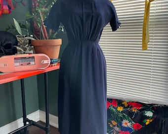 Blue Pencil Dress - Etsy