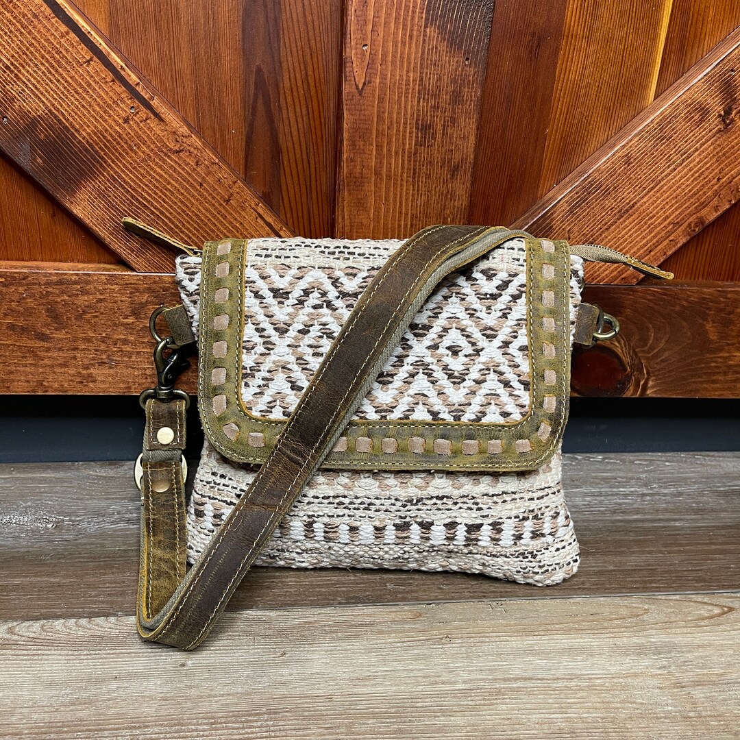 Myra Bag Panchang Crossbody Purse Upcycled Canvas Rug - Etsy