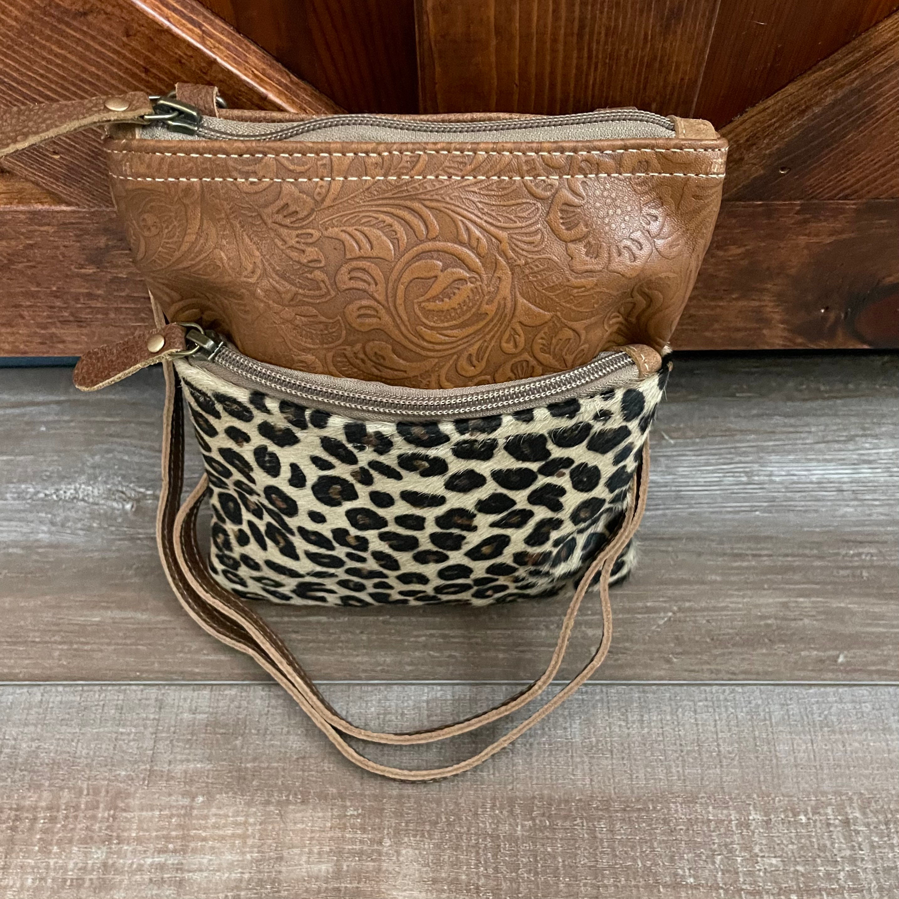 Myra Bag Solemnly Small Leopard Print Crossbody Purse Etsy
